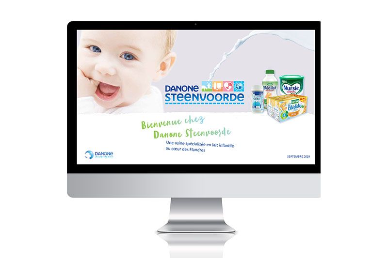 Danone Steenvoorde écran PPT